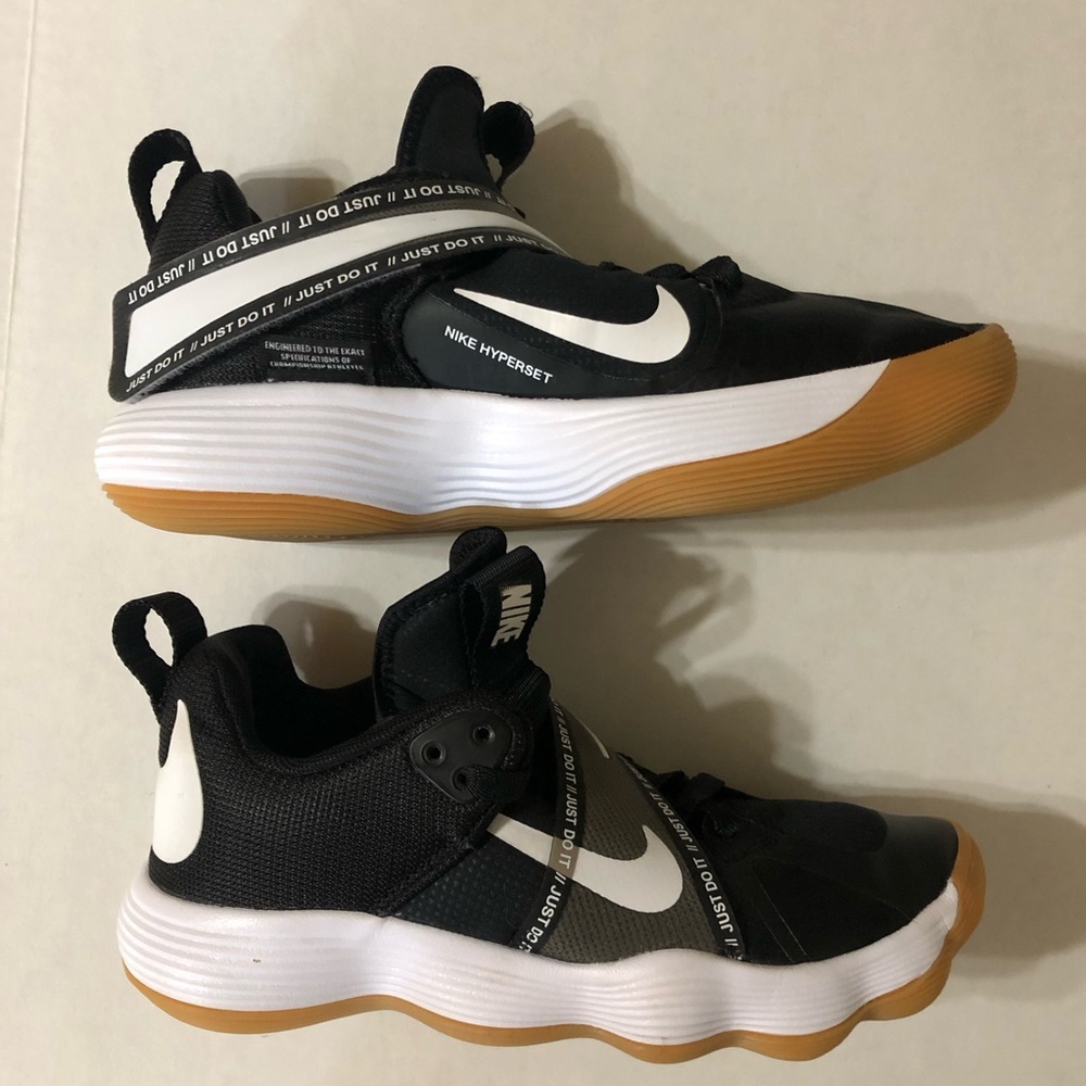 Nike Hyperset men’s size 7.5 black white CI2956-010 athletic tennis shoe sneaker - Picture 5 of 13